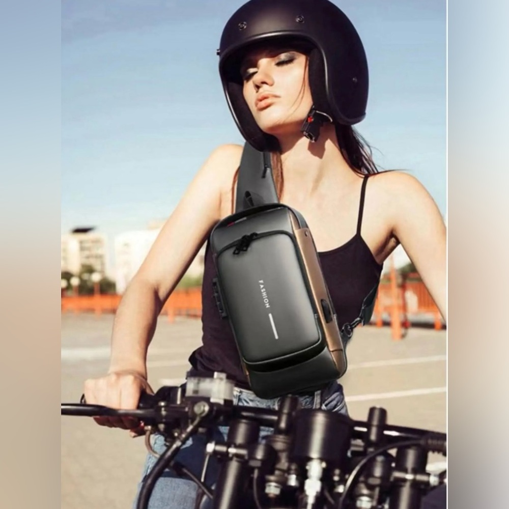 Anti-Theft Sling Backpack with USB Charging Port